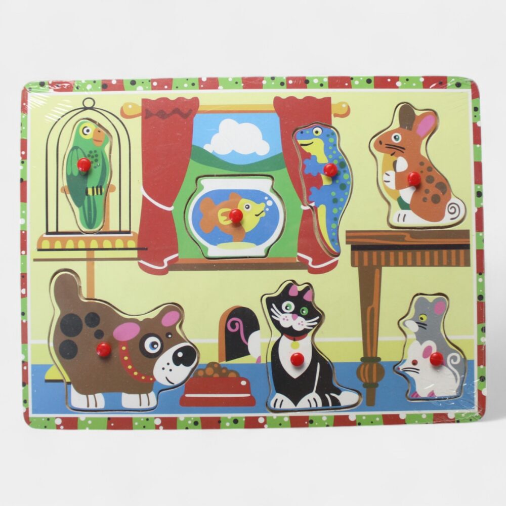 Puzzle de Botón de Mascotas