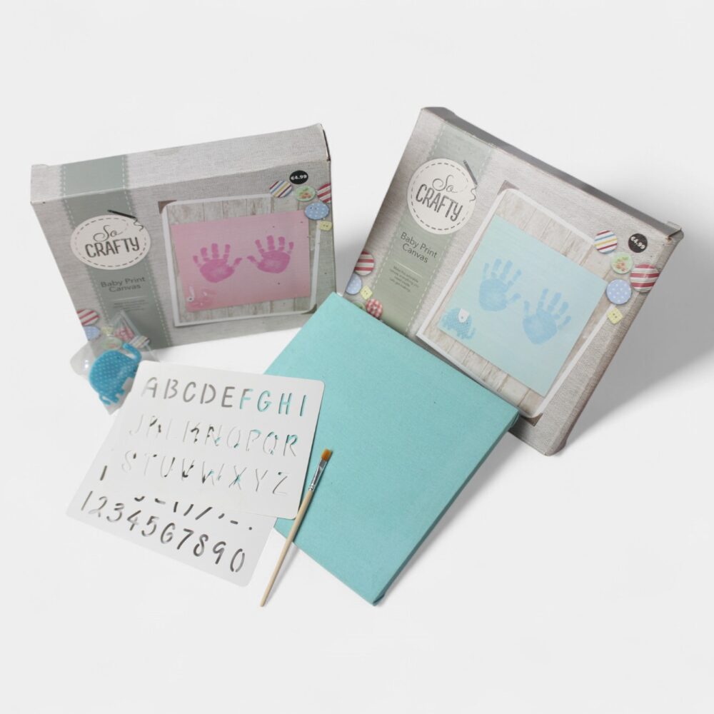 Kit de huellas en lienzo