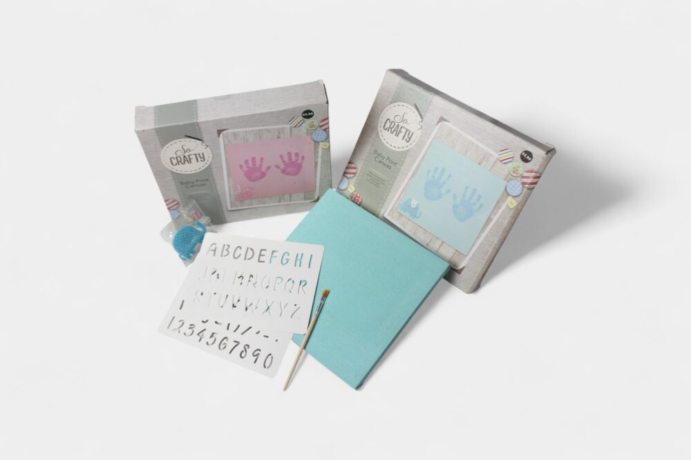 Kit de huellas en lienzo